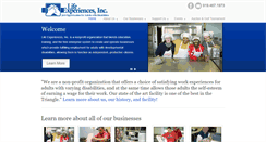 Desktop Screenshot of lifeexperiences.org